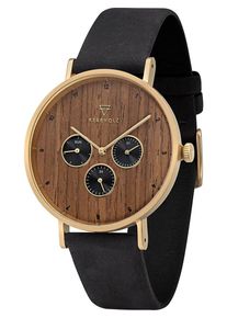 KERBHOLZ, Herren Uhr 'Caspar', Braun / Gold / Schwarz