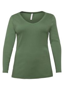 sheego Casual, Damen Shirt, Khaki