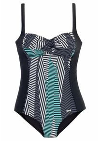 Sunseeker, Damen Badeanzug, Marine / T&uuml;rkis / Schwarz / Wei&szlig;