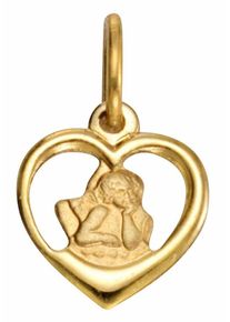 Firetti, Damen Herzanh&auml;nger &raquo;Herz mit Schutzengel&laquo;, Gold
