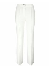 Heine, Damen Marlenehose mit Biesen, Ecru
