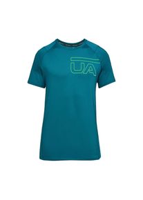 Under Armour, Herren T-Shirt 'MK1 GRAPHIC SS', Petrol / Neongrün