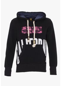 PLUS EIGHTEEN, Herren Kapuzenpullover, Schwarz