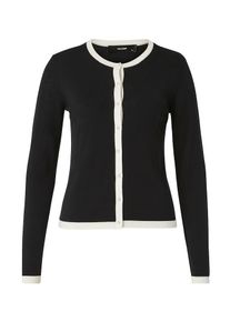 Hallhuber, Damen Cardigan, Schwarz / Weiß