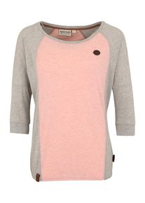 Naketano, Damen Shirt 'Purger mit Burger', Hellgrau / Hellpink