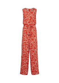 Vila, Damen Jumpsuit, Orange / Schwarz / Weiß