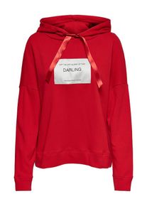 Only, Damen Hoodie, Rot / Schwarz / Wei&szlig;