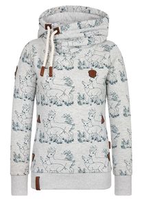 Naketano, Damen Sweatshirt, Graumeliert / Petrol