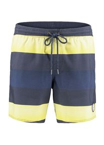 O`Neill O'NEILL, Herren Shorts 'PM SANTA CRUZ STRIPE', Blau / Gelb