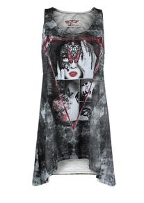 Trueprodigy, Damen Top 'Protect Yourself', Schwarz