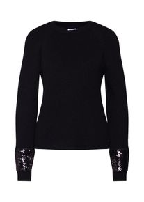 Noisy may, Damen Pullover 'NMKAYLA L/S O-NECK KNIT 7', Schwarz