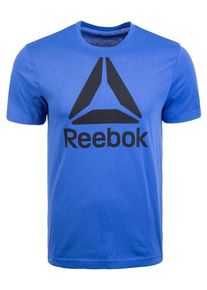 Reebok, Herren Trainingsshirt 'Qqr', Blau / Schwarz