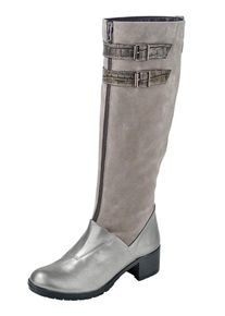 Heine, Damen Stiefel, Grau