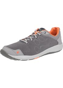 Jack Wolfskin, Damen Outdoorschuh 'Portland Cruise Low', Hellgrau / Dunkelgrau / Dunkelorange