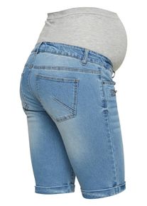 MAMALICIOUS, Damen Umstandsshorts, Blue Denim