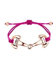 dimacci, Damen Armband 'Pony', Rosegold / Fuchsia