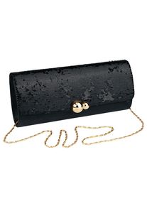 Heine, Damen Clutch, Gold / Schwarz