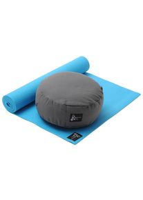 YOGISTAR.COM, Herren Yoga-set Starter Edition - Meditation, Blau / Dunkelgrau