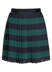 Tommy Hilfiger, Damen Faltenrock, Ultramarinblau / Smaragd / Schwarz