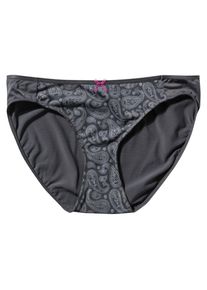 Anita, Damen Slip 'Paisley', Basaltgrau / Wei&szlig;