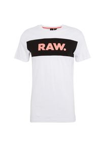 G-Star Raw, Herren T-Shirt 'Bellar regular r t s/s', Koralle / Schwarz / Weiß