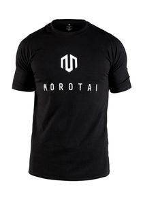 MOROTAI, Herren T-Shirt 'Brand Basic', Schwarz / Weiß