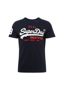 Superdry, Herren T-Shirt 'VINTAGE LOGO TRI TEE', Navy / Weiß