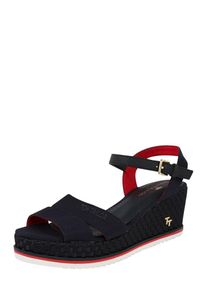 Tom Tailor, Damen Keilsandale, Navy / Rot