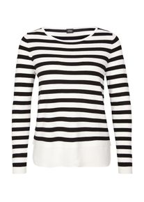 s.Oliver BLACK LABEL, Damen Pullover, Schwarz / Wei&szlig;