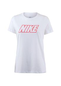 Nike Sportswear, Damen T-Shirt 'Sport Distort', Rot / Wei&szlig;