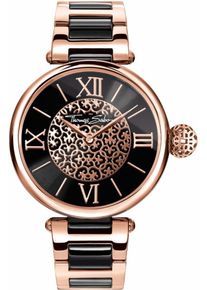 Thomas Sabo, Damen Quarzuhr ‘KARMA, WA0280‘, Rosegold / Schwarz