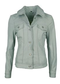 Mustang, Damen Lederjacke 'Amelia', Pastellblau
