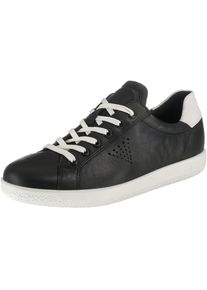 Ecco, Damen Sneakers Low 'Soft 1', Schwarz / Wei&szlig;