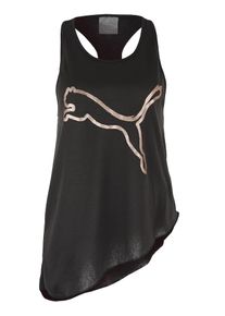 Puma, Damen Tank Top 'Slogan', Gold / Schwarz