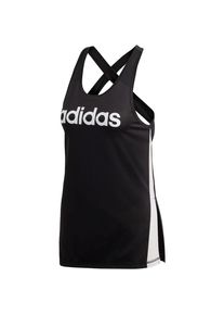 adidas Performance, Damen Tanktop 'Linear', Schwarz / Wei&szlig;