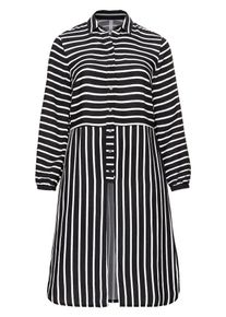 SheeGOTit, Damen Longbluse, Schwarz / Wei&szlig;