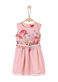 s.Oliver Junior, Mädchen Kleid, Hellblau / Rosa / Weiß