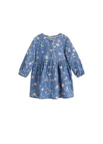 Mango Kids, Mädchen Kleid 'Atenea', Rauchblau / Mischfarben