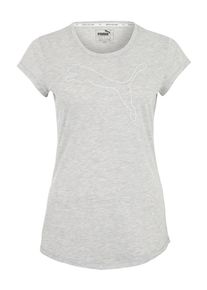 Puma, Damen T-Shirt 'ELEVATED ESS Cat Heather', Hellgrau