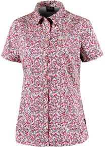 Jack Wolfskin, Damen Funktionsbluse 'Sonora Millefleur', Blau / Rot
