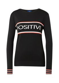 Tom Tailor, Damen Pullover, Rot / Schwarz / Weiß
