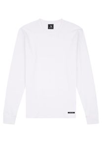 H.I.S. HIS JEANS, Herren Longsleeve, Wei&szlig;