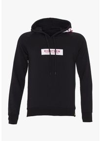 PLUS EIGHTEEN, Herren Kapuzenpullover, Dunkelpink / Schwarz / Offwhite