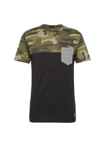 Iriedaily, Herren T-Shirt 'Kotti', Grau / Khaki / Schwarz