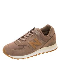 New Balance, Damen 'WL574-CLM-B' Sneaker, Braun / Hellbraun / Goldgelb