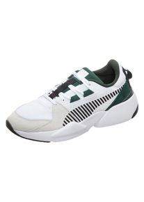 Puma, Damen Sneaker 'Zeta Suede', Dunkelgr&uuml;n / Schwarz / Wei&szlig; / Wollwei&szlig;