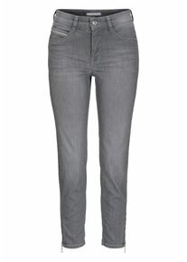 MAC, Damen 7/8-Jeans 'Angela Zip', Hellgrau