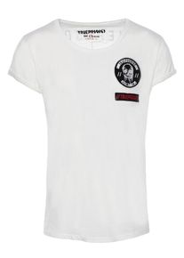 Trueprodigy, Herren T-Shirt 'No Limits - No Rules', Rot / Schwarz / Wei&szlig;
