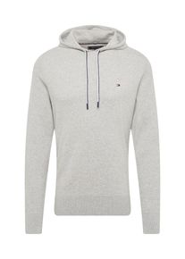 Tommy Hilfiger, Herren Pullover 'COTTON MESH STRUCTURED HOODY', Graumeliert