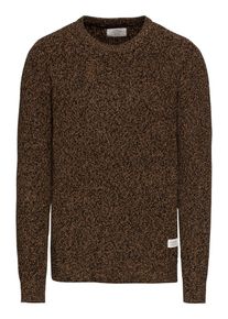 Jack & Jones JACK & JONES, Herren Pullover 'JORANDREAS KNIT CREW NECK', Cognac / Dunkelbraun